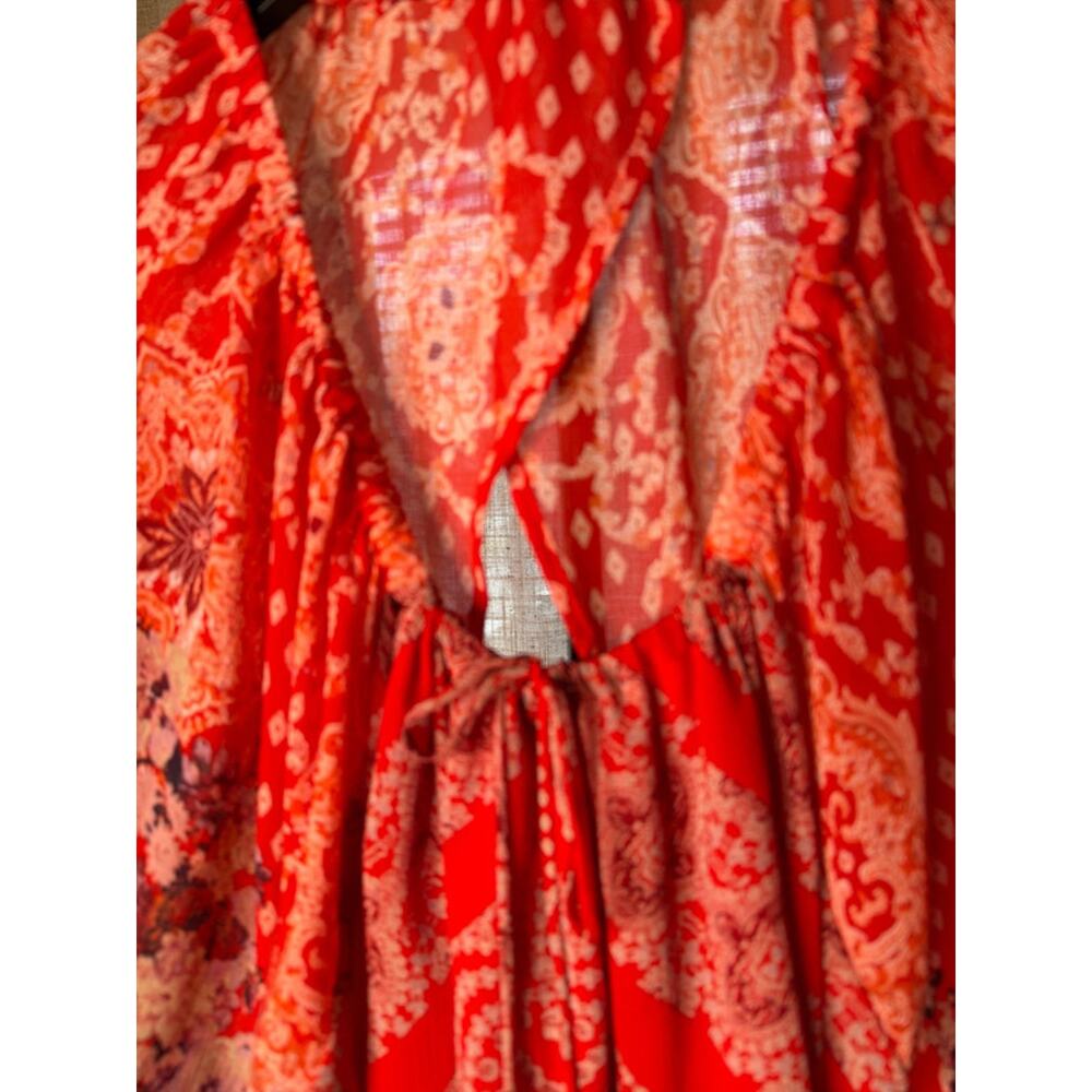 Free people, BoHo handkerchief dress open back XS 2723 - Picture 3 of 8